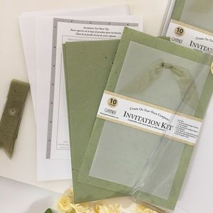 Beautiful Handmade Cards Paper Invitation Kit 10 l